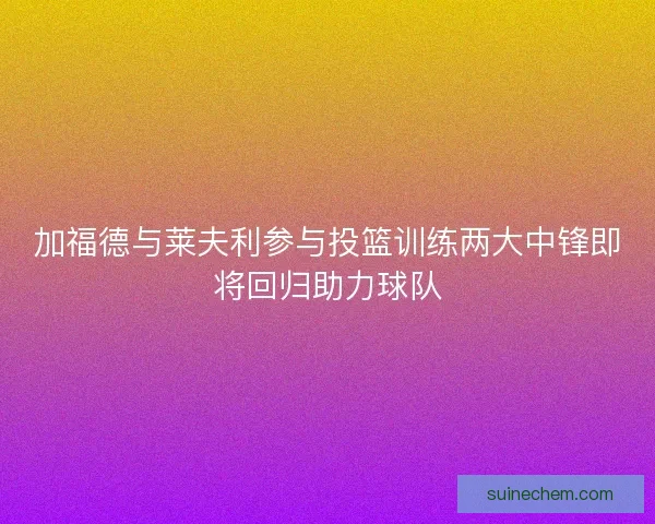 加福德与莱夫利参与投篮训练两大中锋即将回归助力球队